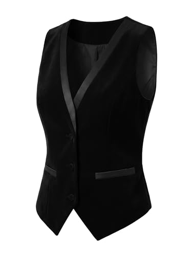 Chaleco steampunk mujer terciopelo negro XXXL soluciona looks tallas grandes