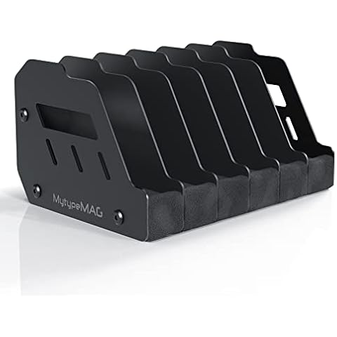 Gun Rack for 6 Handguns, Pistol Holder Organizer Accessories Gun Safe Organizer with Soft Foam Storage Cover