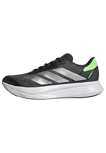 adidas Men's Duramo SL 2 Running Shoes, Carbon/Silver met./Lime Burst, 4 UK