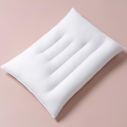 Pozino King Flat Thin Pillows, 2.5" Down Alternative, 1 Pack