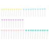 Herramienta Tipo de Aguja Mini Horquillas Metal Recubierto a Prueba de Herrumbre Collar de Perlas para Mujer Pasadores Rectos Pasadores de Pasadores (50 alfileres de tresbolillo)