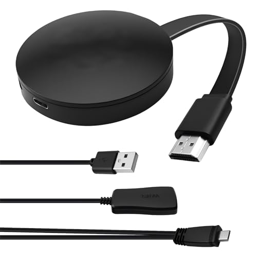 Wireless HDMI Dongle 1080P Full HD, Miracast AirPlay DLNA, Display Adapter f&uuml;r Bildschirmspiegelung & Erweiterung mit Android iOS Windows macOS, HDMI WLAN Adapter f&uuml;r TV/Beamer/Monitor