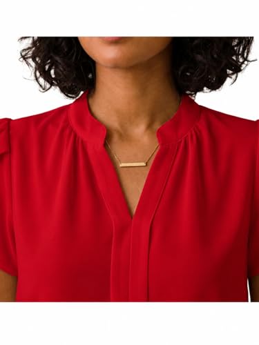 Image of Keiraa Women Blouse Half Sleeves Office Lady Shirt Women Tops