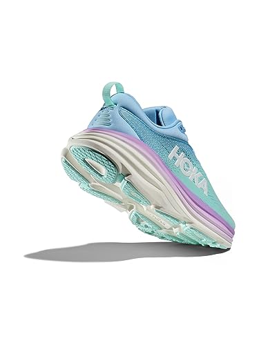 Tomaia in maglia traspirante Hoka W Bondi 8, Scarpe da Ginnastica Donna, Airy Blue Sunlit Ocean, 40 EU