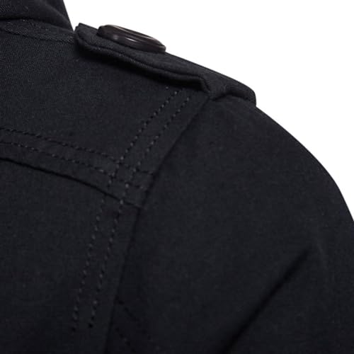 Veste à capuche décontractée en coton pour hommes manteau chaud