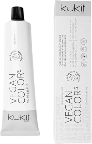 Kukit Hair - Vegan Color's Tinte Violín, Tinte Pelo Mujer Vegano 100 ml (V6 Violín)