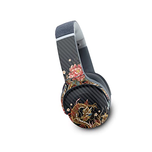 Image of MightySkins Carbon Fiber Skin Compatible with Skullcandy Crusher Evo Wireless - Stitch Dragons | Protective, Durable Textured Carbon Fiber Finish | Easy to Apply | Made in The USA