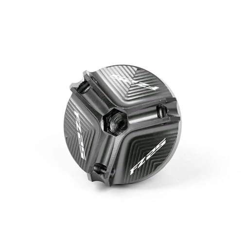 Accesorios de moto: Cubierta tapón aceite CNC para Yamaha FZ 25 gris