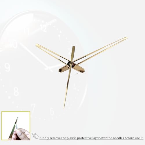 Image of Wall Clock Hands Big (18.5x14.5x12cm) | Large Wall Clock Needles Set | Big Hands for DIY Wall Clock Replacement (Set of 2) | Perfect for Home, Office, and Living Room Decor