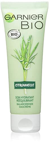 Garnier Bio - Soin Hydratant Rééquilibrant - Citronnelle Rafraîchissante - Peaux Normales à Mixtes - Lot de 2 x50 ml