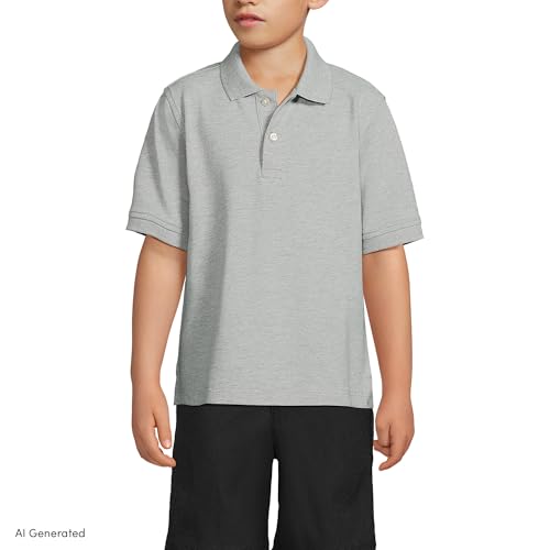Image of Lands' End School Uniform Kids Short Sleeve Mesh Polo Shirt