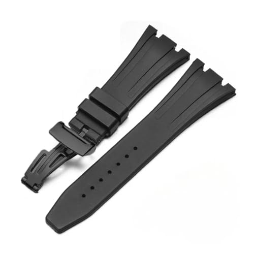 Bracelet montre noir 26mm compatible Audemars Piguet Royal Oak