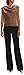 Theory Women's Short Sleeve Cowl Top, Pecan, X-Large