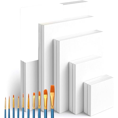 Lista de Tableros para pintura al pastel favoritos de las personas. 44 10 Piezas Lienzo para Pintar Cuadros,Bastidor de Algodón para Pintura al Oleo,Tableros de Lona para Pintura, con 10 Pinceles ara Pintura, Lona Estirado para Pintar. Lienzos de...