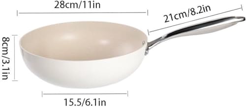 Wok antiadherente de acero al carbono 28 cm con tapa miniatura 6