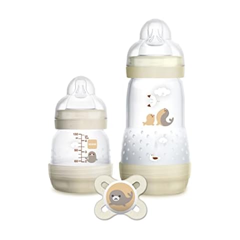 Set de Biberones MAM Easy Start Anticólicos con Chupete Start Cover