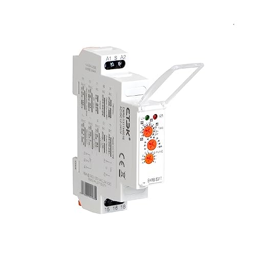 Relais temporisé multifonction rail DIN minuterie réglable 230V 16A