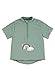 Sterntaler Badeshirt kurzarm Regenbogen - UV-Schutz 50+ Schwimmshirt mit Stehkragen - Mädchen UV Shirt mit Frontreißverschluss und Kinnschutz - Kinder Badebekleidung, steingrün, Größe 92