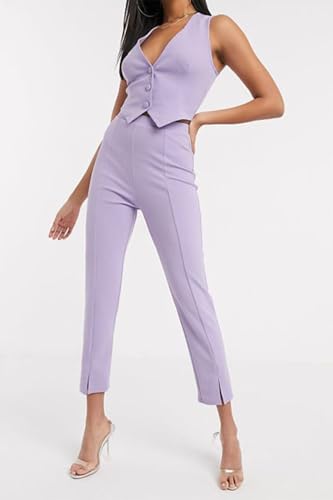 3 Piece Pant Suits for Women Dressy Blazer Jacket Vest High Waisted Pants Sets Business Office Casual Outfits3