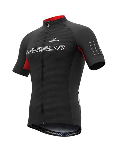 LAMEDA Maillot con Mangas Cortas Ciclismo Hombre MTB Camisetas Ciclismo para Hombre Transpirable Liegro Secado Rápido Jersey Bicicleta Bici Suave HY-XL