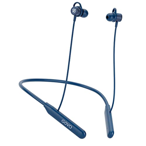 GOVO GOKIXX 621BL Bluetooth Neckband, 22 Hours Battery, ENC Technology, Fast Charge, Smart Magnetic Buds, Gaming Mode, 10mm Drivers, Type C Charging, Wireless in Ear Earphone (Midnight Blue)