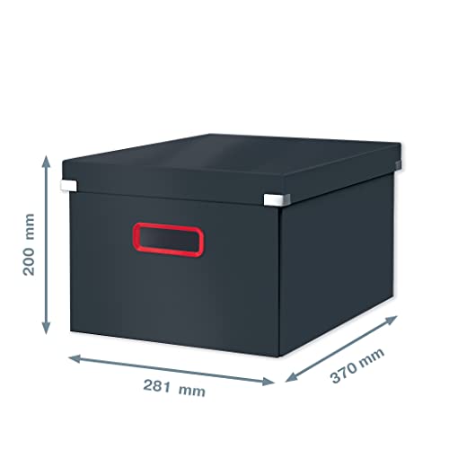 Boîte de rangement pour maison et bureau Leitz gris format medium