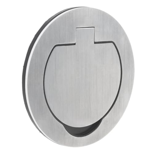 ProTec - Prise de Sol étanche Initiale 16A 2P+T IP55 - Métal brossé (Arrondie, Prise de sol)