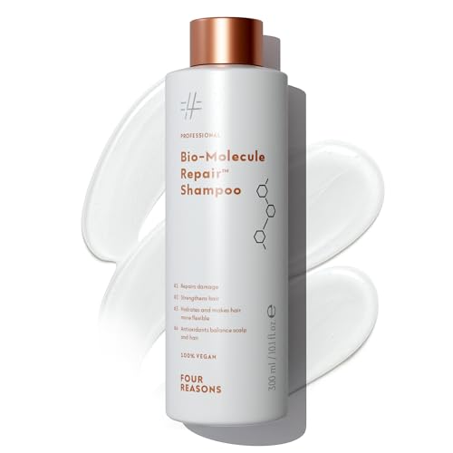 Image of FOUR REASONS Bio-Molecule Bond Repair Shampoo for Color Treated Hair - Moisturizing, Strengthening & Anti Frizz Shampoo for Damaged Hair - Sulfate Free, Vegan & Cruelty Free, 10.1 Fl Oz