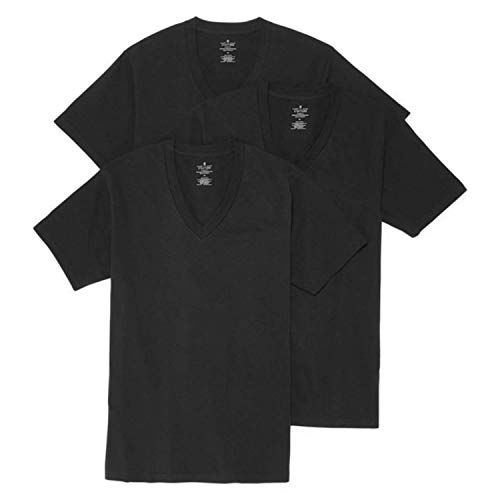 Stafford 2-pk. Heavyweight Cotton Crewneck T-Shirts (Black, X-Large)