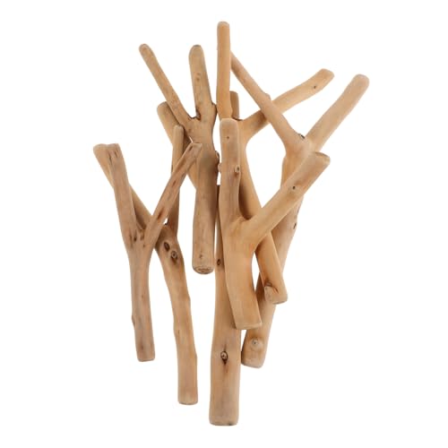 SEWACC 1 流木 ログスティック クラフト小枝 手芸用の木の棒 木製クラフトスティック 木の棒の飾り 花束用フラワースティック 天然木のスティック 木の枝の装飾 Beige 松の木