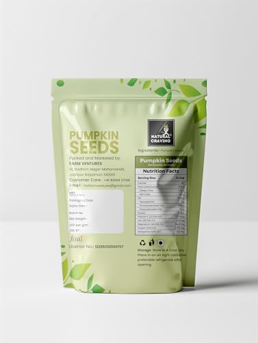 Image of Natural Craving Pumpkin Seeds 900g | Premium Raw & Natural Seeds for Eating | Rich in Protein, Fiber, Zinc & Magnesium | Healthy Snack for Diet, Immunity & Daily Nutrition