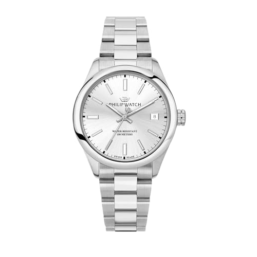 Philip Watch Orologio Uomo, Tempo, Data, Analogico, 39 mm, Collezione