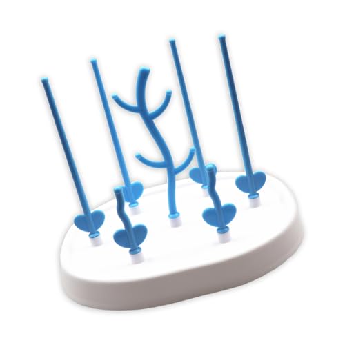 Zymoplas Estante de plástico para biberones, Estante de Secado Impermeable, Estante de Secado de Tazas limpias, Gran Capacidad de Carga para la Cocina del hogar