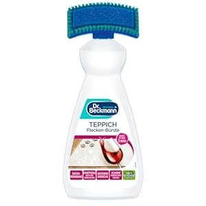 Dr. Beckmann Teppich Flecken-Bürste| Teppichreiniger zur Entfernung selbst hartnäckiger Flecken und Gerüche | inkl. Bürstenapplikator | 1x 650 ml