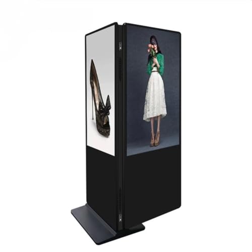 Image of 43 inch Dual-Sided Indoor Floor-Standing LCD Advertising Display with Wheel Stand | Android RK3568 2GB+32GB | No Touch | CMS Preinstalled