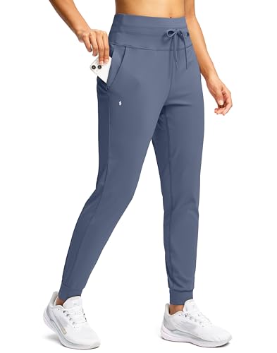 Image of Soothfeel Womens Joggers with Zipper Pockets High Waisted Sweatpants Athletic Leggings Pants for Workout Running Yoga