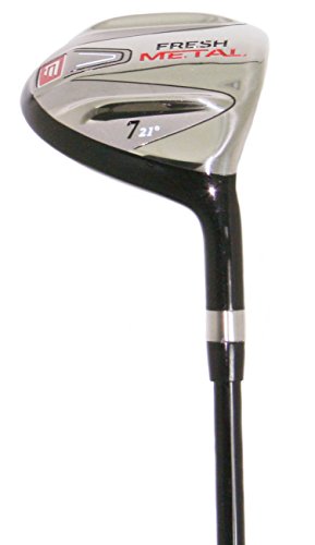 Founders Club Fresh Metal 7 Fairway Wood with Graphite Shaft and Head Cover (21 Degrees, Regular)
