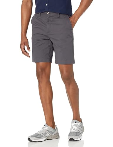 Amazon Essentials Men's Slim-Fit 9" (23cm) Chino Shorts, Charcoal, 31W