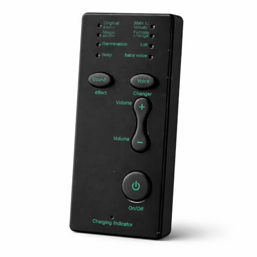 FREDI HD PLUS Voice Changer Device with 8 Built-in Voice & Sound Effects | Rechargeable Portable Audio Controller with Volume Control for Android & iOS Smartphones