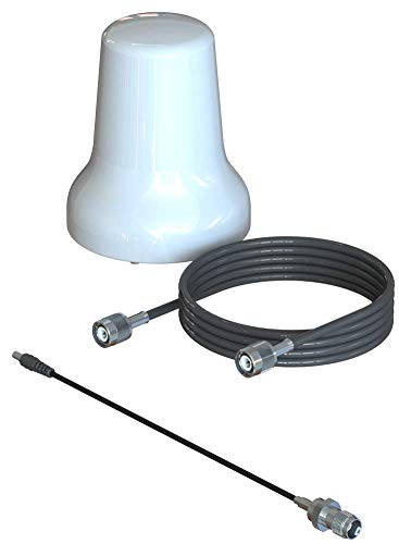 Scan Antenna Iridium passiva omnidirezionale resistente | Design robusto | Compatibile con Iridium GO e telefono | Resistente alle intemperie | Facile montaggio | GPS | Uso marittimo e terrestre |