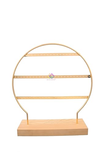 Image of Jewelry Earring Round Metal Stand Tree Shape Organizer Fro Earring Jumkas