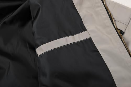 Image of Mywu Mens Bomber Jacket Slim Fit Casual Windproof Lightweight Jackets