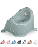 DOCARI Baby Töpfchen für Kinder ab 1 Jahr bis 3 Jahre Lama grün - Ergonomische Kindertoilette: kinderfreundlich, leicht & tragbar - Kinder Töpfchen Toilettentrainer - Abhaltetöpfchen Baby