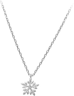 Correntes De Prata Esterlina Para Colares Femininos De Prata Esterlina Pingente De Floco De Neve Colar De Corrente Y Colar De Joias Femininas De Natal Colar De Moda Moda Corrente