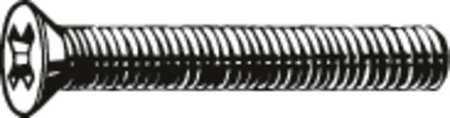 1/4-20 x 4" Flat Head Phillips Machine Screw, 100 pk.