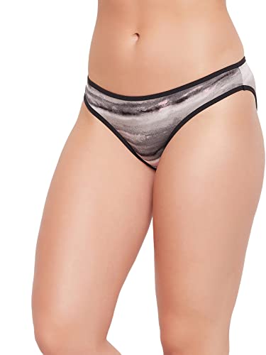 Image of Clovia Women's Low Waist Marble Print Bikini Panty in Multicolor