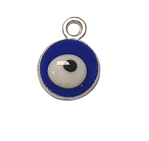 Perlin Nazar Boncugu Jewelry Pendant Chain Charm Bracelet Enameled Charm Pendant, 10 Pieces, Blue Eye, Evil Eye, DIY Jewelry - Image 4