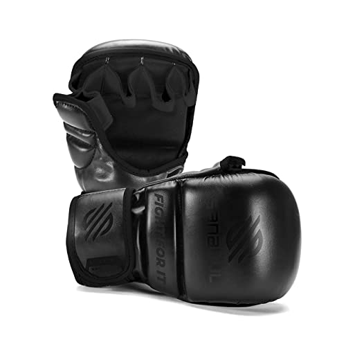 Sanabul Essential 7 Oz Sparring Mma Gloves (Allblack, Large/X-Large) #TOP5