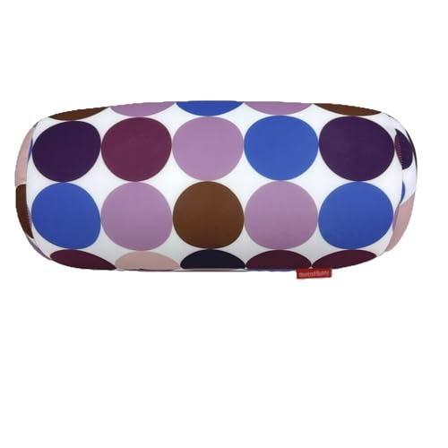 Bookishbunny Microbead Cylinder Bolster Roll Pillow 13" x 7" (PurpleCircle)