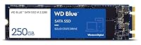 WD Blue SATA SSD M.2 2280 250 GB, 2,5 Zoll (interne SSD, hohe Zuverlässigkeit, Lesevorgänge bis zu 550 MB/s, Schreibvorgänge bis zu 525 MB/s, stoßsicher und WD F.I.T. Lab-zertifiziert) – Ansicht 1